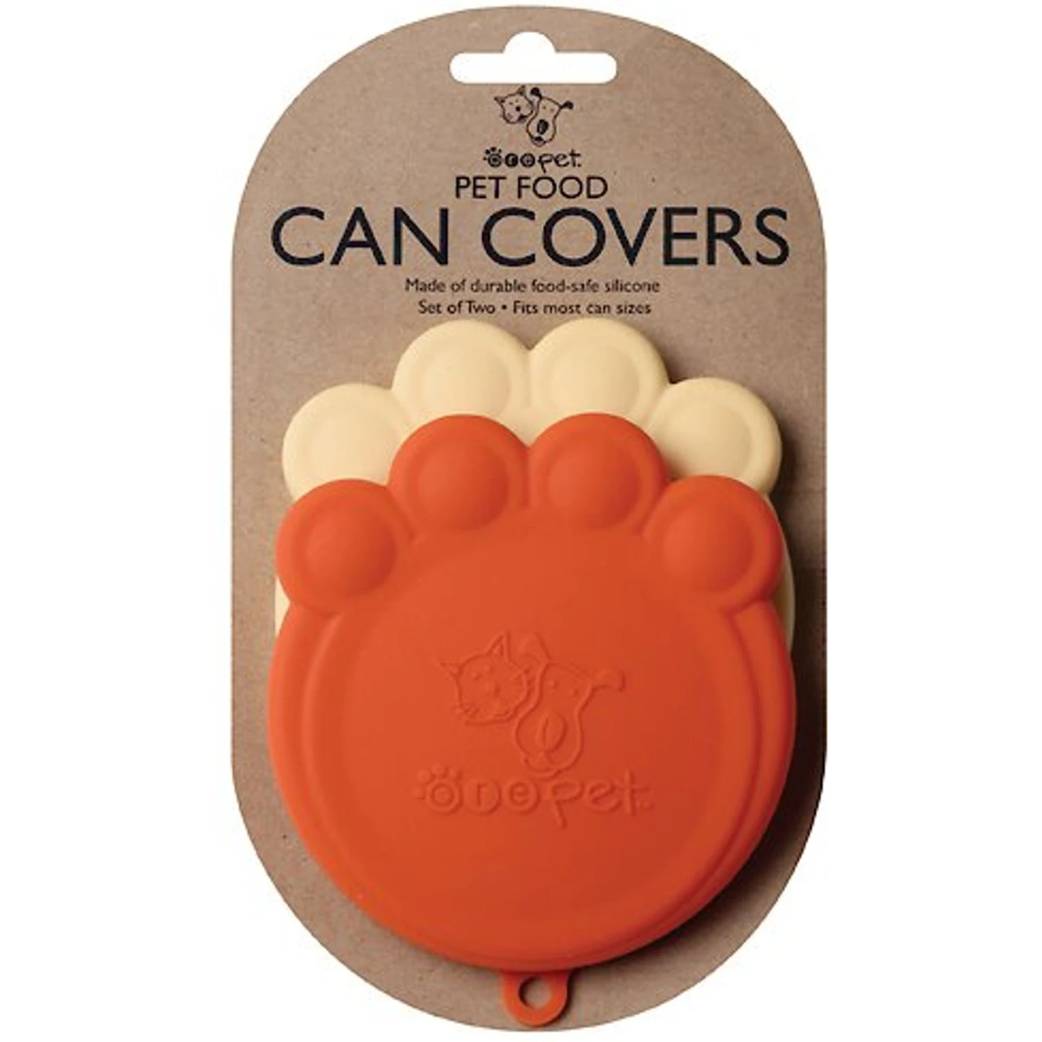 ORE Pet Can Cover, Orange/Cream 3 ORE Pet Can Cover, Orange/Cream