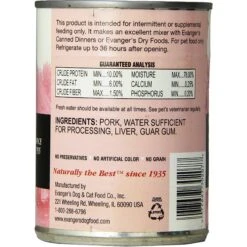 Evanger's Grain-Free Pork Canned Dog & Cat Food 11 Evanger's Grain-Free Pork Canned Dog & Cat Food -Blue Buffalos Shop 59824 PT1. AC SS1800 V1486075895