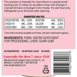 Evanger's Grain-Free Pork Canned Dog & Cat Food 12 Evanger's Grain-Free Pork Canned Dog & Cat Food -Blue Buffalos Shop 59824 PT2. AC SS1800 V1645648282