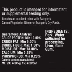 Evanger's Grain-Free Pork Canned Dog & Cat Food 13 Evanger's Grain-Free Pork Canned Dog & Cat Food -Blue Buffalos Shop 59824 PT3. AC SS1800 V1693941582