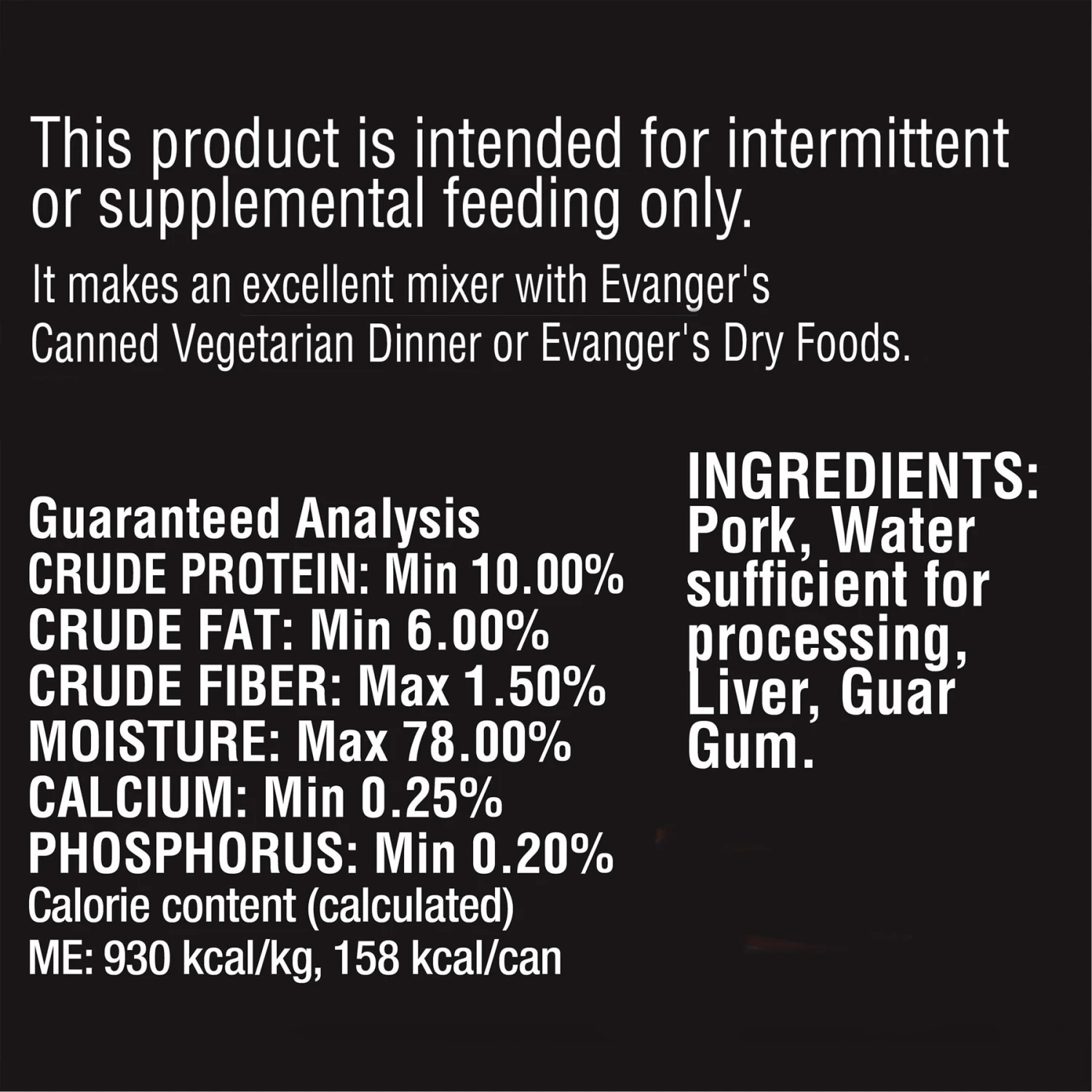 Evanger's Grain-Free Pork Canned Dog & Cat Food 6 Evanger's Grain-Free Pork Canned Dog & Cat Food - Image 4