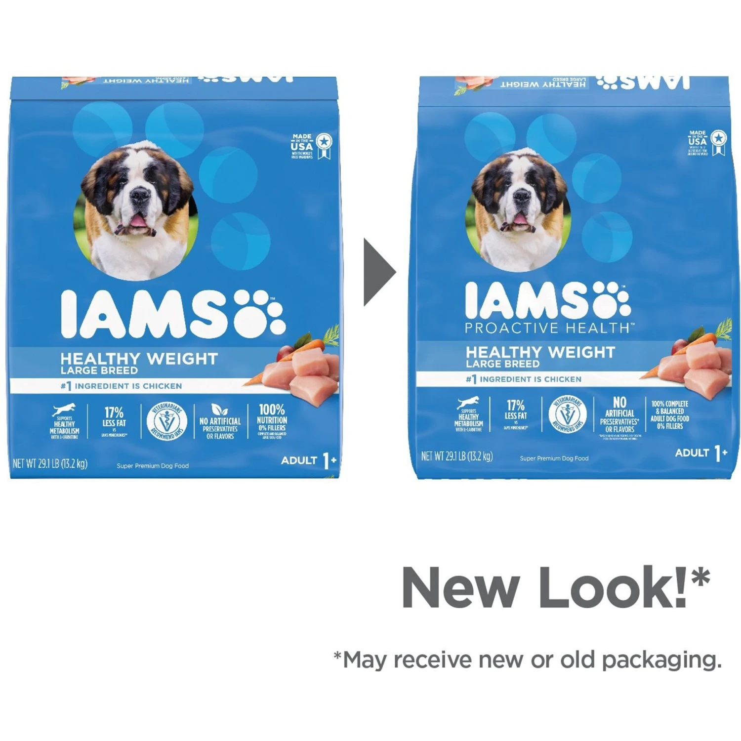 Iams Proactive Health Healthy Weight Management Large Breed Low Fat Formula With Real Chicken Adult Dry Dog Food 5 Iams Proactive Health Healthy Weight Management Large Breed Low Fat Formula With Real Chicken Adult Dry Dog Food - Image 3