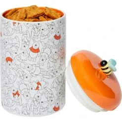 Disney Table Scraps Winnie The Pooh Organic Honey Roasted Turkey Recipe Dog Treats, 5-oz Bag & Disney Winnie The Pooh Orange Ceramic Dog & Cat Treat Jar -Blue Buffalos Shop 623486 PT7. AC SS1800 V1661896276