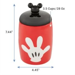 Disney Table Scraps Mickey Mouse Hot Diggity Dog Recipe Upcycled Jerky Dog Treats, 5-oz Bag & Disney Mickey Mouse Ceramic Dog & Cat Treat Jar -Blue Buffalos Shop 623510 PT6. AC SS1800 V1661896637