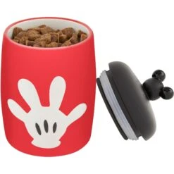 Disney Table Scraps Mickey Mouse Hot Diggity Dog Recipe Upcycled Jerky Dog Treats, 5-oz Bag & Disney Mickey Mouse Ceramic Dog & Cat Treat Jar -Blue Buffalos Shop 623510 PT7. AC SS1800 V1661896396