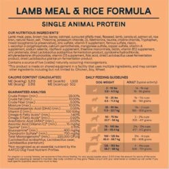 CANIDAE All Life Stages Lamb Meal & Rice Formula Dry Dog Food -Blue Buffalos Shop 62600 PT5. AC SS1800 V1694443413