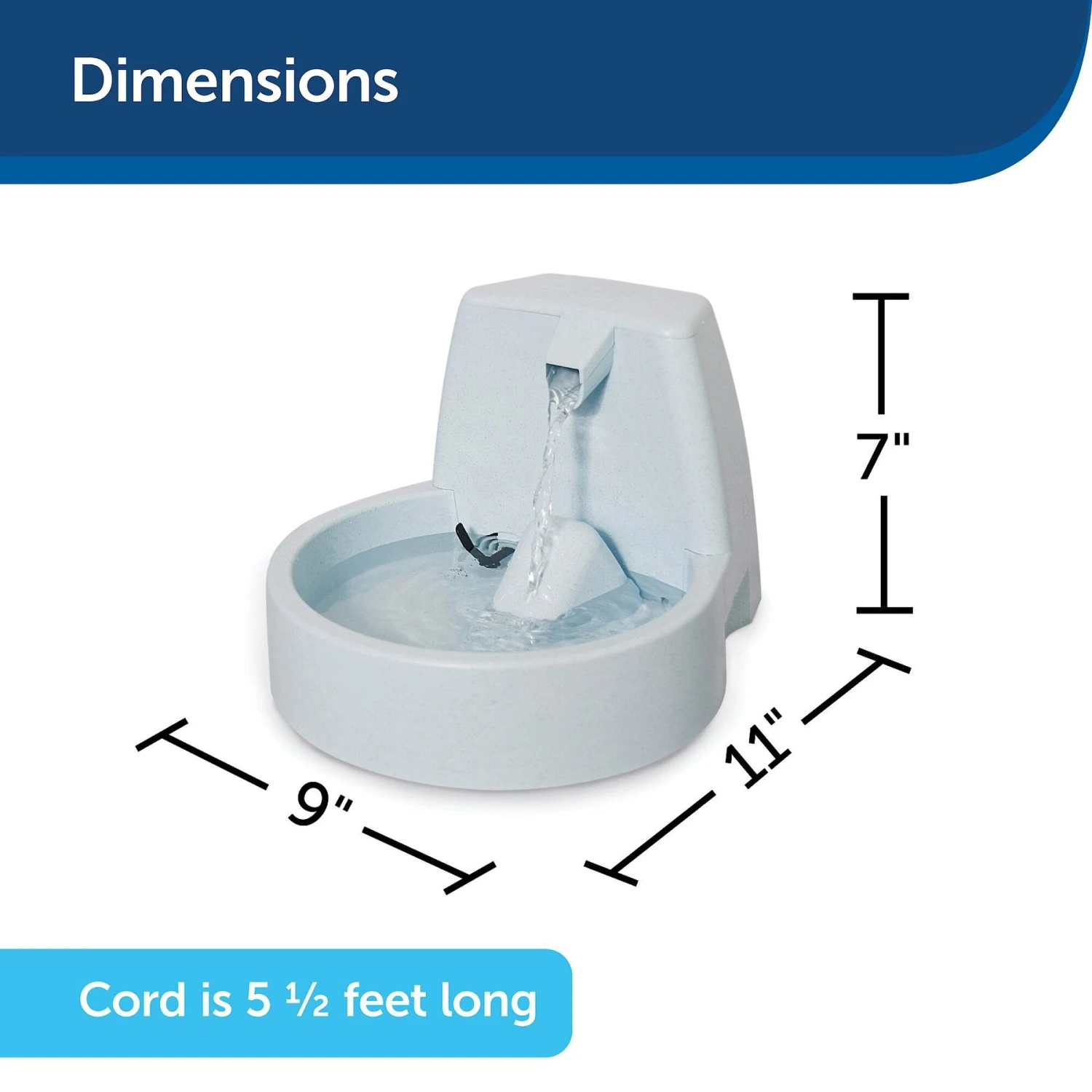 PetSafe Drinkwell Original Plastic Dog & Cat Fountain 8 PetSafe Drinkwell Original Plastic Dog & Cat Fountain - Image 6