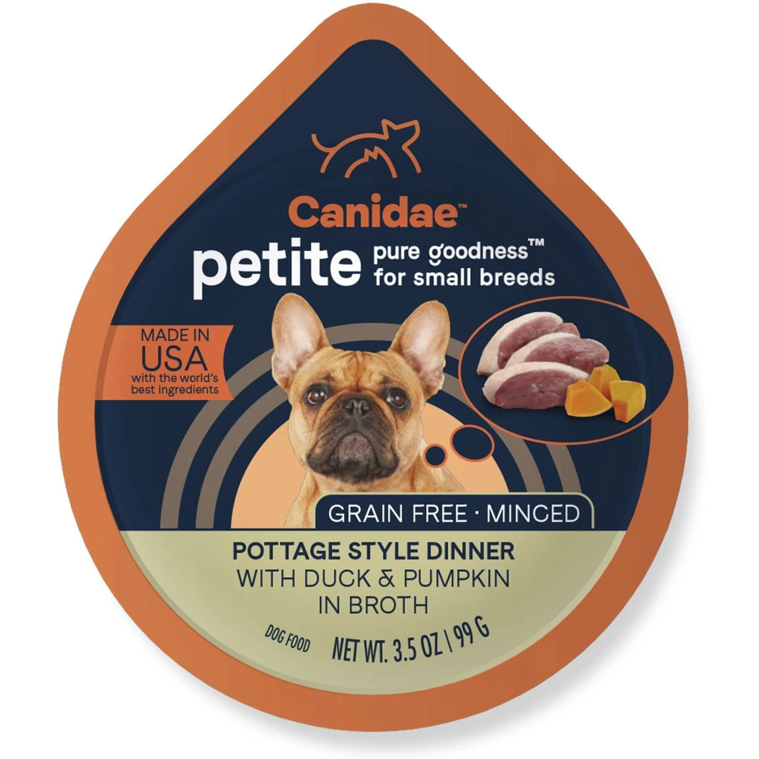CANIDAE PURE Petite All Stages Small Breed Pottage Style Dinner With Duck & Pumpkin Breed Wet Dog Food Trays, 3.5-oz, Case Of 12 & CANIDAE PURE Petite All Stages Small Breed Cacciatore Style Dinner With Lamb & Carrots Wet Dog Food Trays, 3.5-oz, Case Of 12 4 CANIDAE PURE Petite All Stages Small Breed Pottage Style Dinner With Duck & Pumpkin Breed Wet Dog Food Trays, 3.5-oz, Case Of 12 & CANIDAE PURE Petite All Stages Small Breed Cacciatore Style Dinner With Lamb & Carrots Wet Dog Food Trays, 3.5-oz, Case Of 12 - Image 2