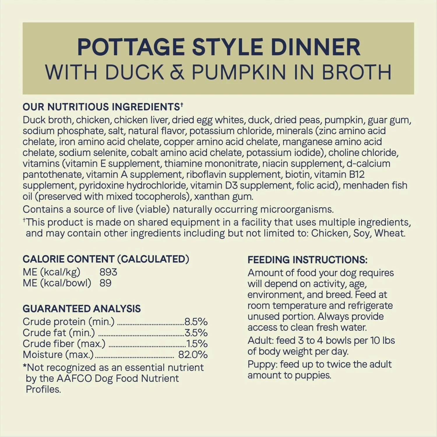 CANIDAE PURE Petite All Stages Small Breed Pottage Style Dinner With Duck & Pumpkin Breed Wet Dog Food Trays, 3.5-oz, Case Of 12 & CANIDAE PURE Petite All Stages Small Breed Cacciatore Style Dinner With Lamb & Carrots Wet Dog Food Trays, 3.5-oz, Case Of 12 5 CANIDAE PURE Petite All Stages Small Breed Pottage Style Dinner With Duck & Pumpkin Breed Wet Dog Food Trays, 3.5-oz, Case Of 12 & CANIDAE PURE Petite All Stages Small Breed Cacciatore Style Dinner With Lamb & Carrots Wet Dog Food Trays, 3.5-oz, Case Of 12 - Image 3