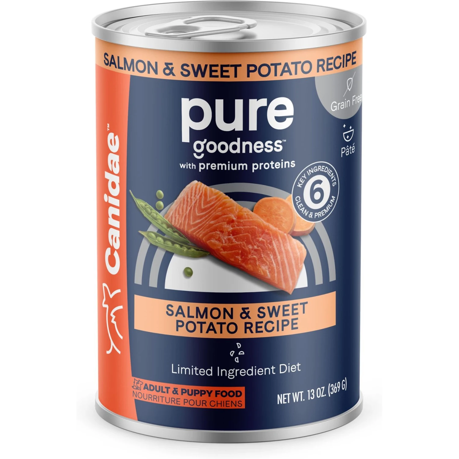 CANIDAE PURE All Stages Grain-Free Limited Ingredient Salmon & Sweet Potato Recipe Canned Dog Food, 13-oz & CANIDAE Grain-Free PURE Limited Ingredient Salmon & Sweet Potato Recipe Dry Dog Food 8 CANIDAE PURE All Stages Grain-Free Limited Ingredient Salmon & Sweet Potato Recipe Canned Dog Food, 13-oz & CANIDAE Grain-Free PURE Limited Ingredient Salmon & Sweet Potato Recipe Dry Dog Food - Image 6
