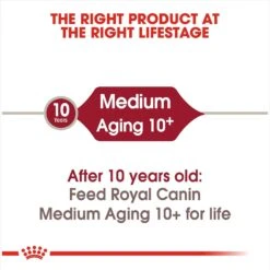 Royal Canin Size Health Nutrition Medium Aging 10+ Dry Dog Food -Blue Buffalos Shop 63259 PT4. AC SS1800 V1697212369
