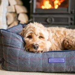 HUGO & HUDSON Luxury Tweed Dog Bed -Blue Buffalos Shop 643062 PT1. AC SS1800 V1663343262