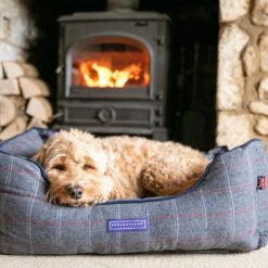 HUGO & HUDSON Luxury Tweed Dog Bed -Blue Buffalos Shop 643062 PT8. AC SS1800 V1663713918