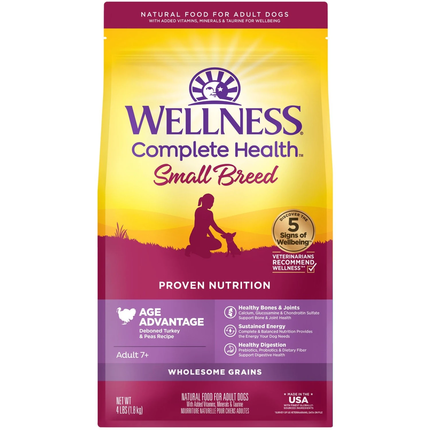 Wellness Small Breed Complete Health Senior Deboned Turkey & Peas Recipe Dry Dog Food 3 Wellness Small Breed Complete Health Senior Deboned Turkey & Peas Recipe Dry Dog Food