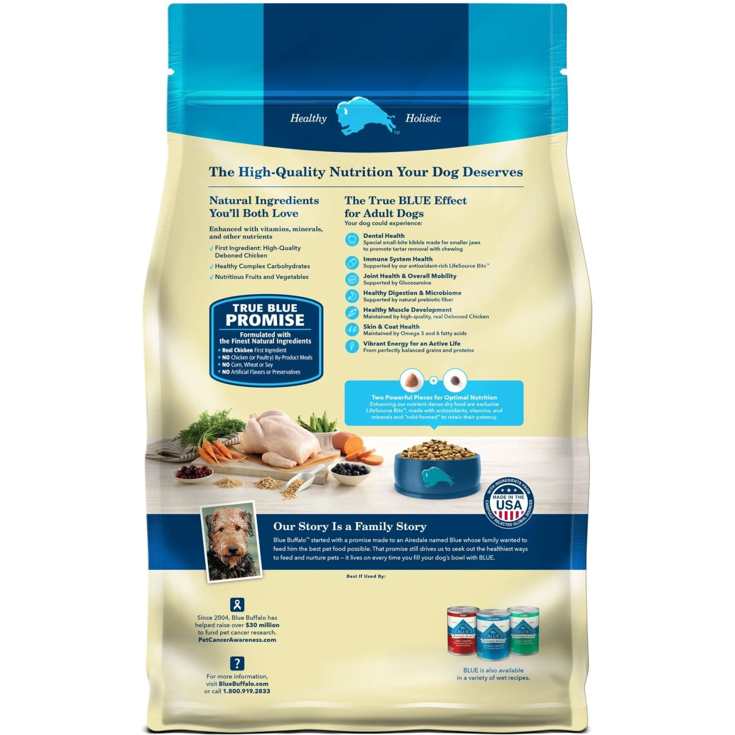 Blue Buffalo Life Protection Formula Small Bite Adult Chicken & Brown Rice Recipe Dry Dog Food 4 Blue Buffalo Life Protection Formula Small Bite Adult Chicken & Brown Rice Recipe Dry Dog Food - Image 2