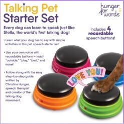 Hunger For Words Talking Pet Starter Set Dog Toy -Blue Buffalos Shop 646878 PT4. AC SS1800 V1671743220