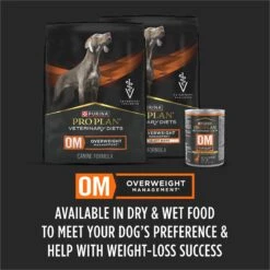 Purina Pro Plan Veterinary Diets OM Overweight Management Wet Dog Food -Blue Buffalos Shop 65068 PT4. AC SS1800 V1700162200