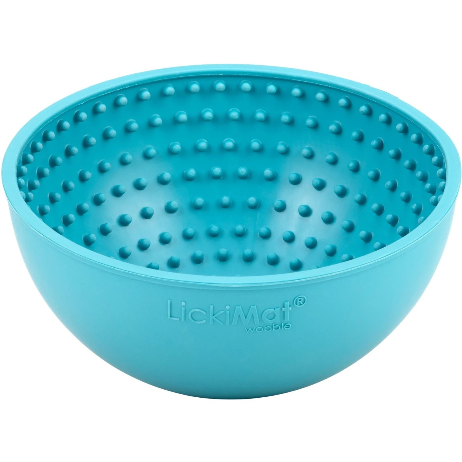 LickiMat Wobble Slow Feeder Dog Bowl, Turquoise 5 LickiMat Wobble Slow Feeder Dog Bowl, Turquoise - Image 3