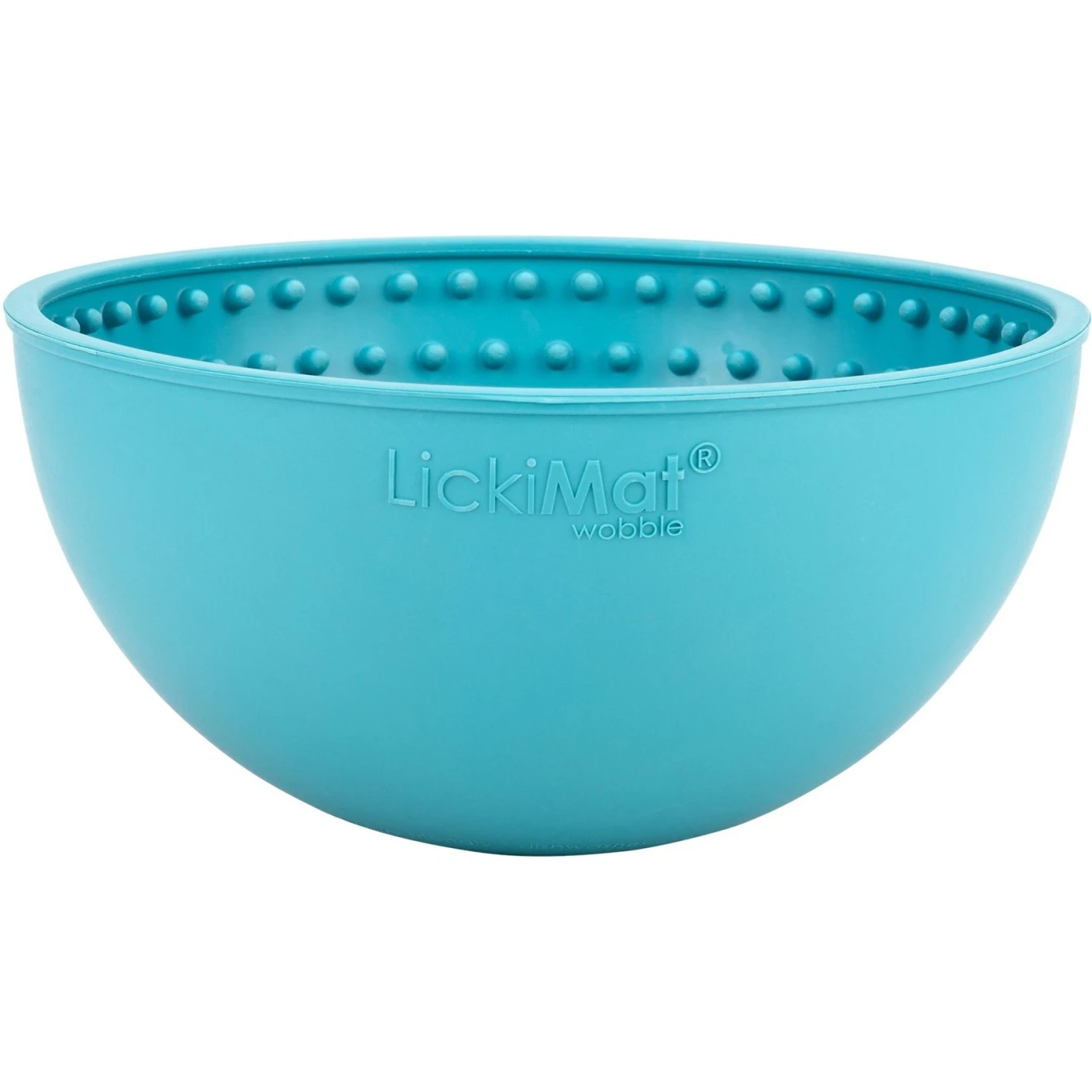 LickiMat Wobble Slow Feeder Dog Bowl, Turquoise 6 LickiMat Wobble Slow Feeder Dog Bowl, Turquoise - Image 4