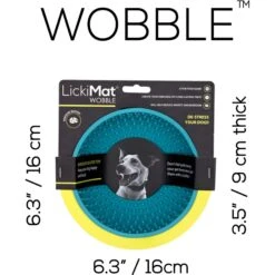 LickiMat Wobble Slow Feeder Dog Bowl, Turquoise 15 LickiMat Wobble Slow Feeder Dog Bowl, Turquoise -Blue Buffalos Shop 654566 PT5. AC SS1800 V1668542673
