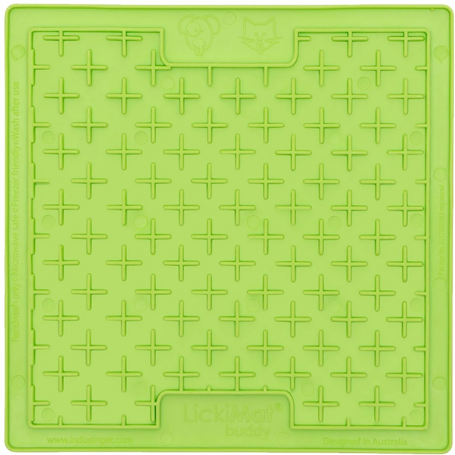 LickiMat Classic Buddy Slow Feeder Dog Lick Mat, Green 4 LickiMat Classic Buddy Slow Feeder Dog Lick Mat, Green - Image 2
