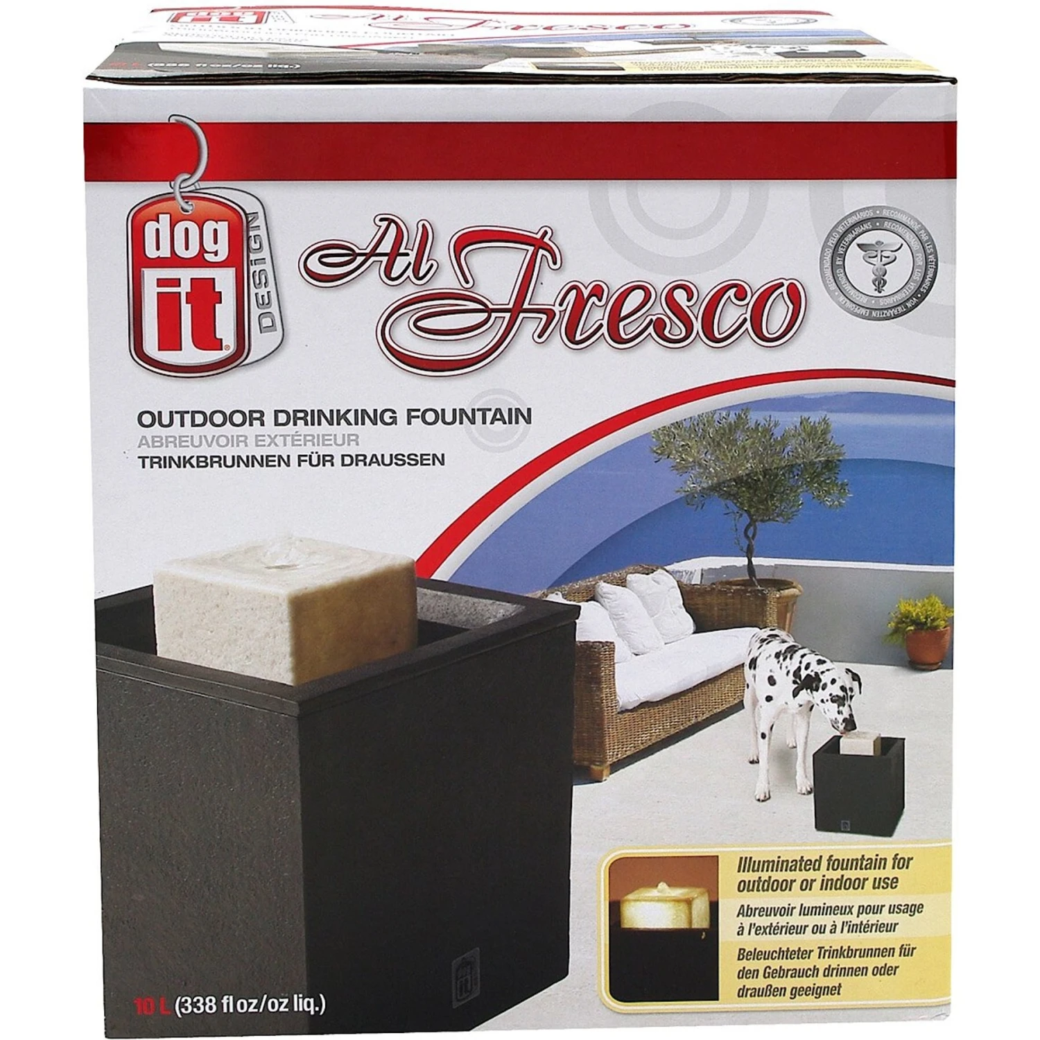 Dogit Design Alfresco Outdoor Drinking Plastic Fountain 3 Dogit Design Alfresco Outdoor Drinking Plastic Fountain