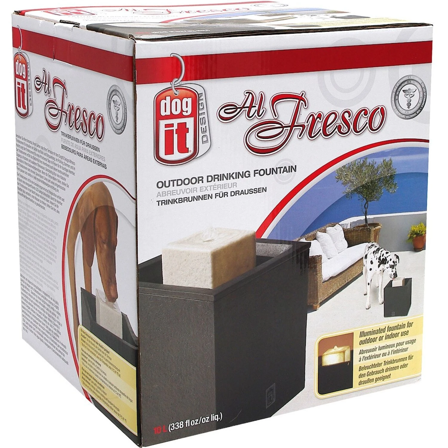 Dogit Design Alfresco Outdoor Drinking Plastic Fountain 4 Dogit Design Alfresco Outdoor Drinking Plastic Fountain - Image 2