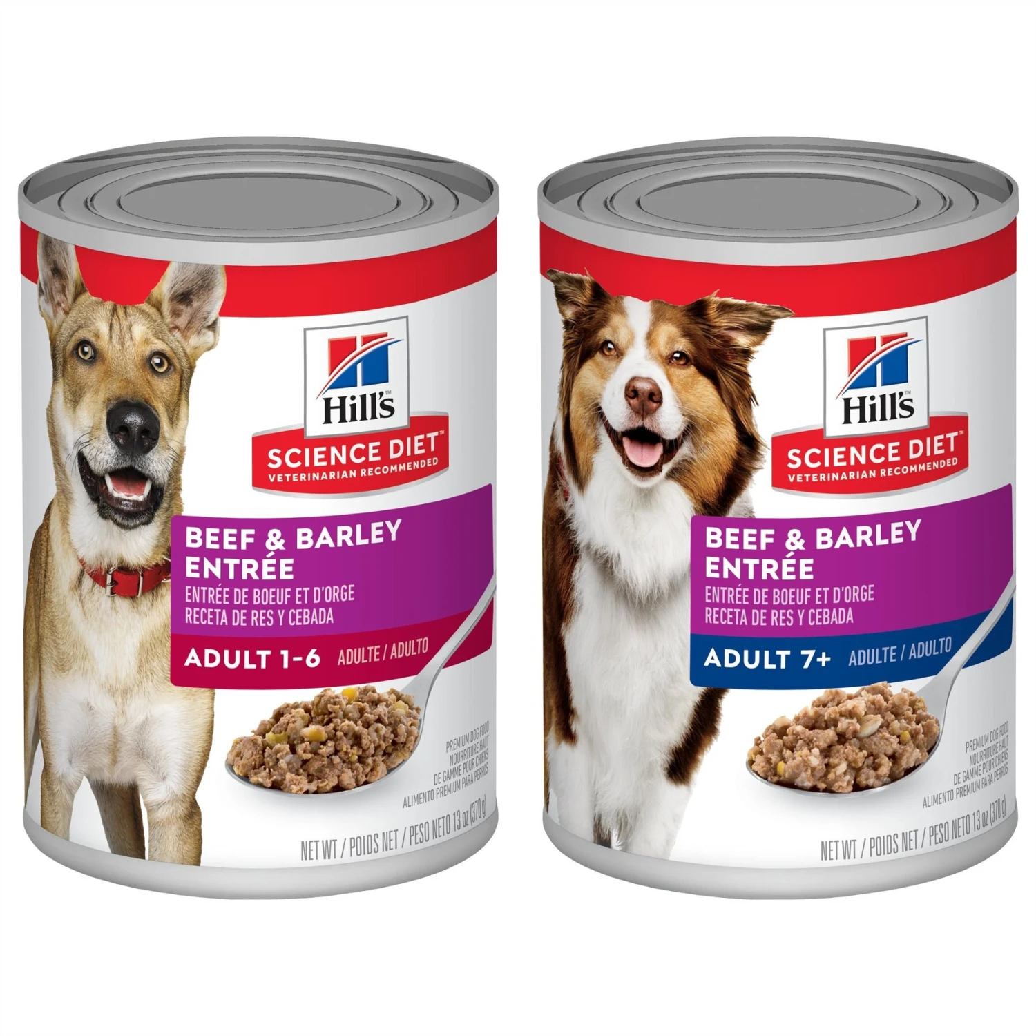 Hill's Science Diet Adult Beef & Barley Entree Canned Dog Food & Hill's Science Diet Adult 7+ Beef & Barley Entree Canned Dog Food 3 Hill's Science Diet Adult Beef & Barley Entree Canned Dog Food & Hill's Science Diet Adult 7+ Beef & Barley Entree Canned Dog Food