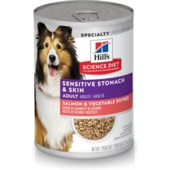 Hill's Science Diet Adult 7+ Beef & Barley Entree Canned Dog Food & Hill's Science Diet Adult Sensitive Stomach & Skin Grain-Free Salmon & Vegetable Entree Canned Dog Food -Blue Buffalos Shop 657038 PT5. AC SS1800 V1665780510