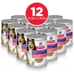 Hill's Science Diet Adult 7+ Beef & Barley Entree Canned Dog Food & Hill's Science Diet Adult Sensitive Stomach & Skin Grain-Free Salmon & Vegetable Entree Canned Dog Food -Blue Buffalos Shop 657038 PT6. AC SS1800 V1665779599