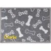GoTags Bone Personalized Dog & Cat Feeding Mat