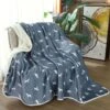 HappyCare Textiles Advanced Pets Print Cozy Waterproof Cat & Dog Blanket -Blue Buffalos Shop 666174 MAIN. AC SS1800 V1667417944