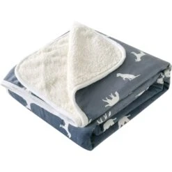 HappyCare Textiles Advanced Pets Print Cozy Waterproof Cat & Dog Blanket -Blue Buffalos Shop 666174 PT2. AC SS1800 V1667519475