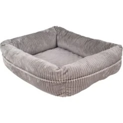 HappyCare Textiles Decorative Corduory Rectangle Orthopedic Cat & Dog Bed -Blue Buffalos Shop 666222 PT2. AC SS1800 V1667518464