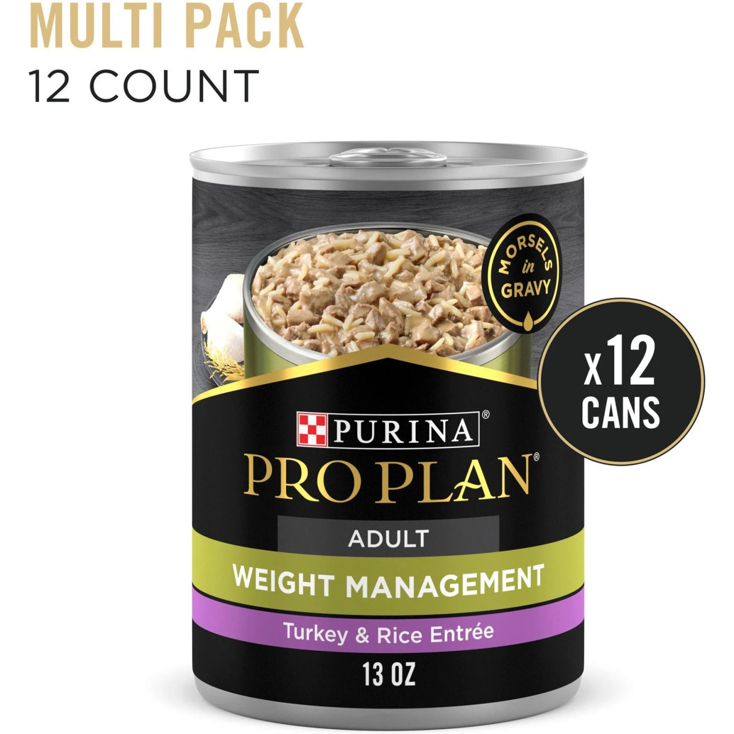 Purina Pro Plan Specialized Adult Weight Management Turkey & Rice Entree Canned Dog Food 4 Purina Pro Plan Specialized Adult Weight Management Turkey & Rice Entree Canned Dog Food - Image 2