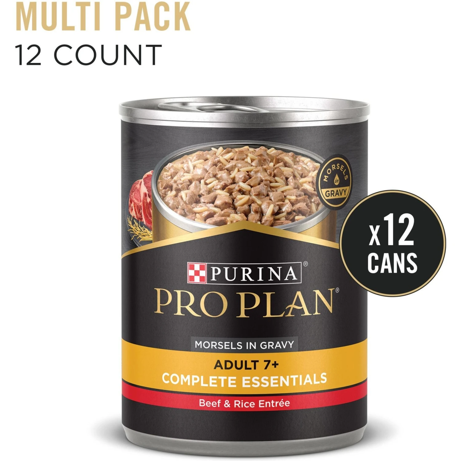 Purina Pro Plan Senior Beef & Rice Entree Canned Dog Food 4 Purina Pro Plan Senior Beef & Rice Entree Canned Dog Food - Image 2