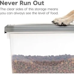 IRIS Airtight Cat, Dog & Bird Food Storage Container With Attachable Casters -Blue Buffalos Shop 677342 PT4. AC SS1800 V1686073052