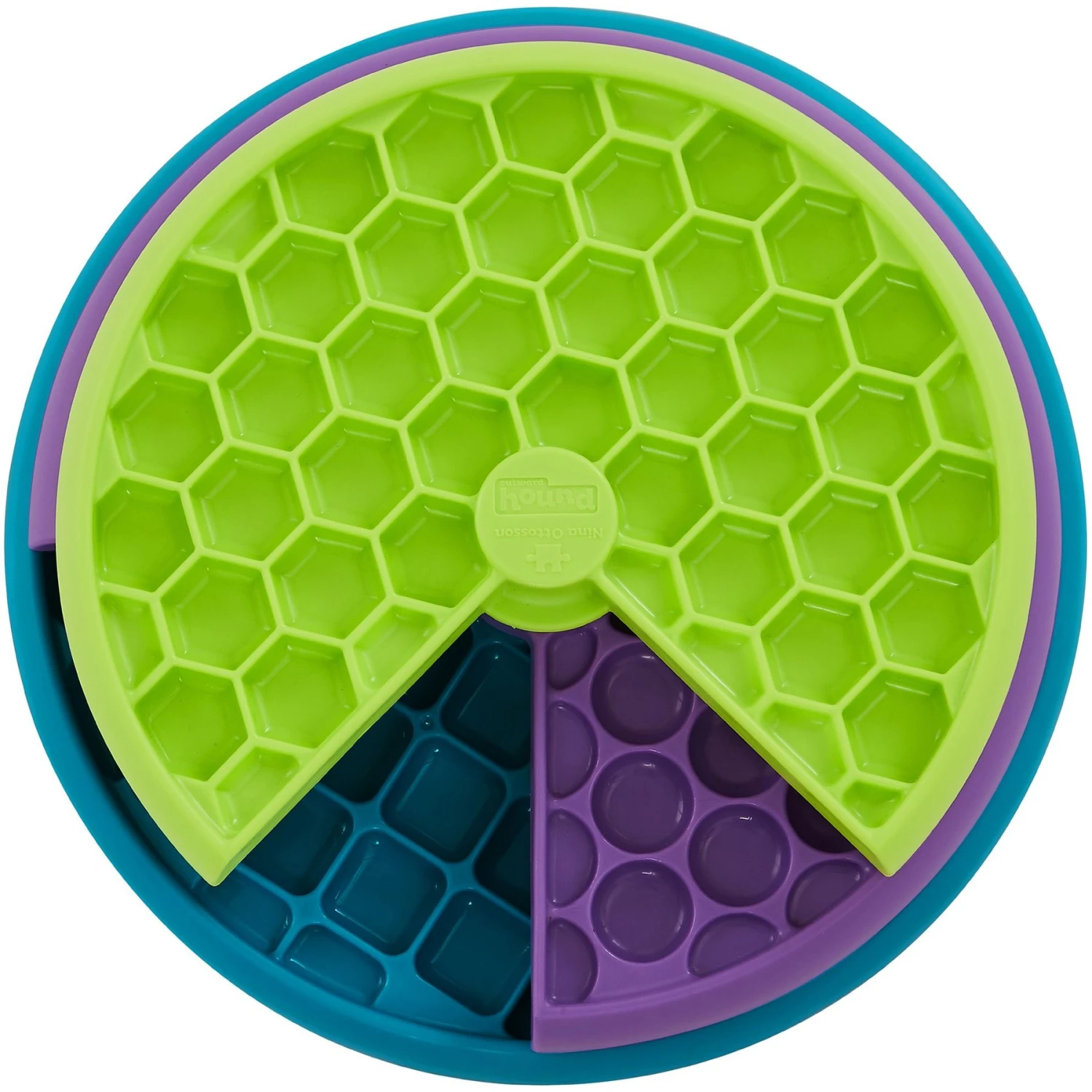 Outward Hound Lickin' Layers Interactive Puzzle Game & Slow Feeder, Multicolor, One-Size 3 Outward Hound Lickin' Layers Interactive Puzzle Game & Slow Feeder, Multicolor, One-Size