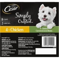 Cesar Simply Crafted Variety Pack Chicken & Chicken, Carrots & Green Beans Limited-Ingredient Adult Wet Dog Food Topper & Cesar Filet Mignon Flavor & Spring Vegetables Garnish Small Breed Dry Dog Food -Blue Buffalos Shop 688966 PT2. AC SS1800 V1668800830
