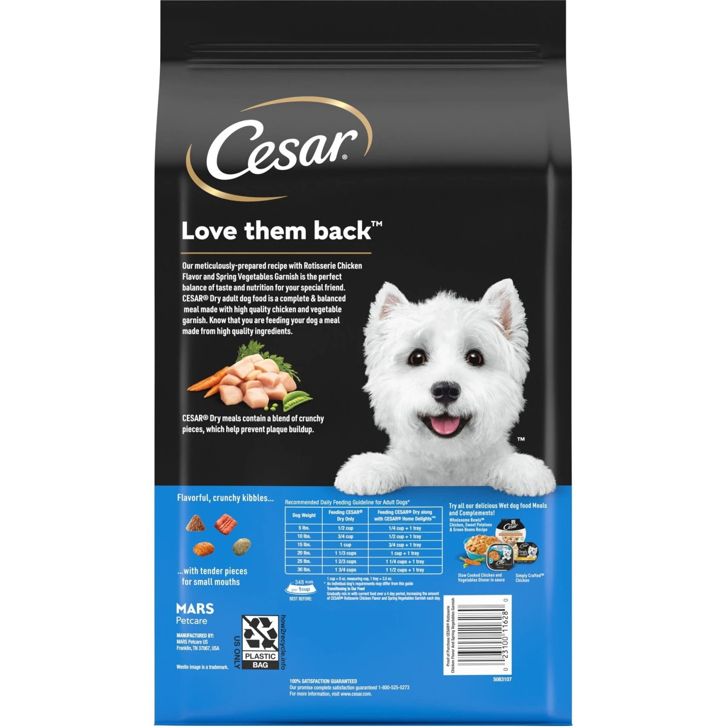 Cesar Simply Crafted Chicken Limited-Ingredient Wet Dog Food Topper & Cesar Rotisserie Chicken Flavor & Spring Vegetables Garnish Small Breed Dry Dog Food 9 Cesar Simply Crafted Chicken Limited-Ingredient Wet Dog Food Topper & Cesar Rotisserie Chicken Flavor & Spring Vegetables Garnish Small Breed Dry Dog Food - Image 7