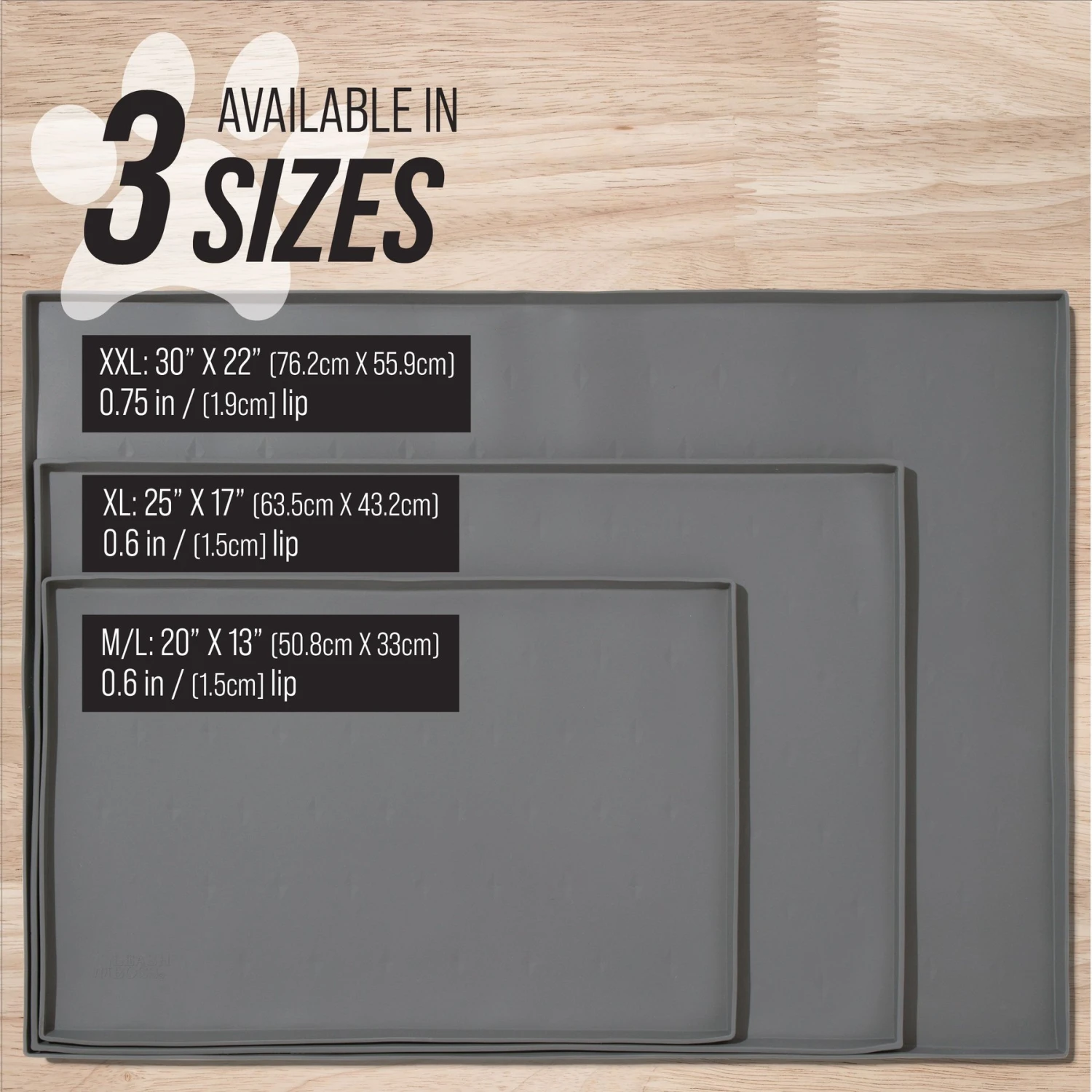 Leashboss Splash Tall Lip Dog Food Mat 10 Leashboss Splash Tall Lip Dog Food Mat - Image 8