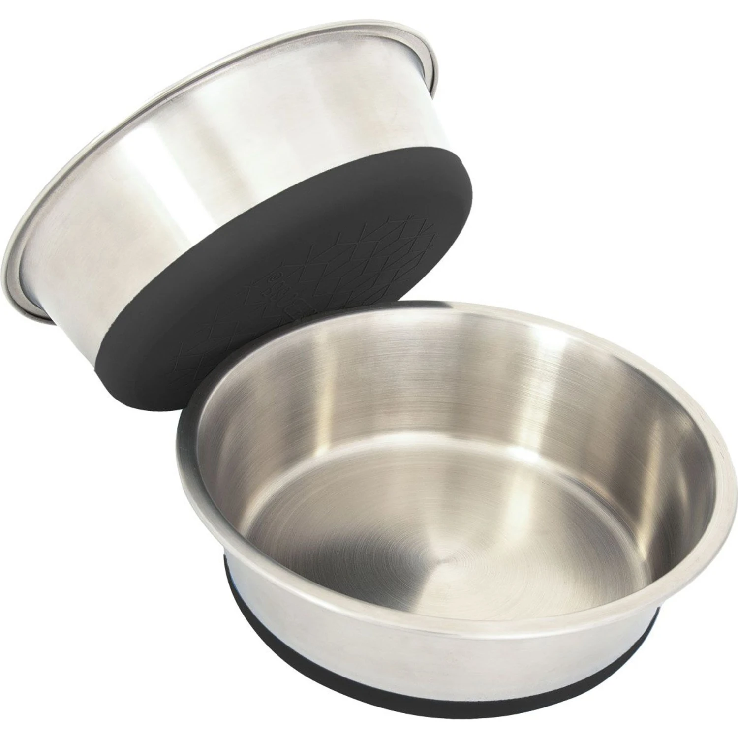 Leashboss Stainless Steel Silicone Base Dog Bowl, Medium/Large 3 Leashboss Stainless Steel Silicone Base Dog Bowl, Medium/Large