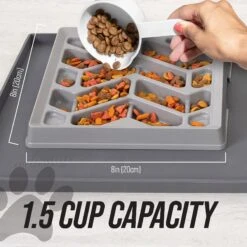 Leashboss Flat Face Slow Feeder Dog Bowl, Small/Medium 16 Leashboss Flat Face Slow Feeder Dog Bowl, Small/Medium -Blue Buffalos Shop 695078 PT5. AC SS1800 V1701379391