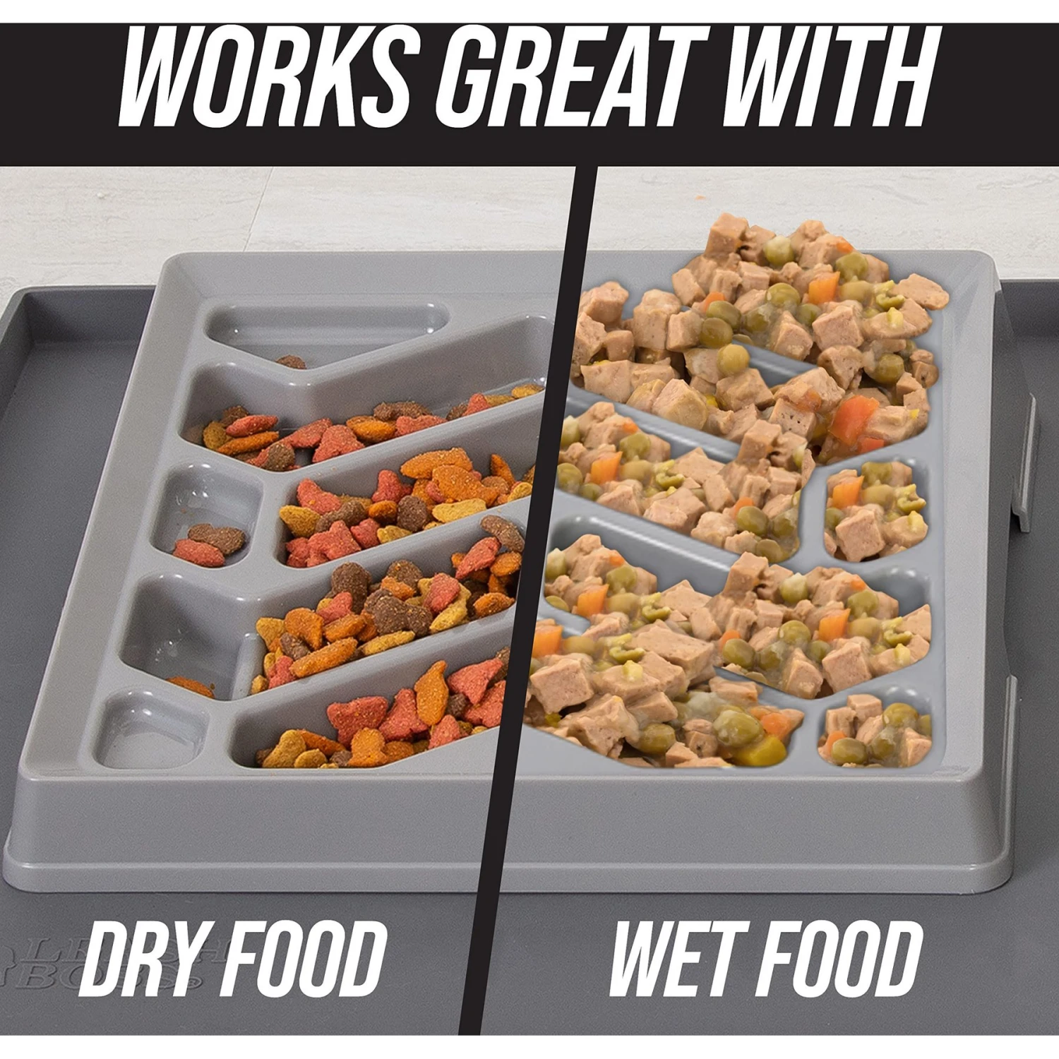 Leashboss Flat Face Slow Feeder Dog Bowl, Small/Medium 9 Leashboss Flat Face Slow Feeder Dog Bowl, Small/Medium - Image 7