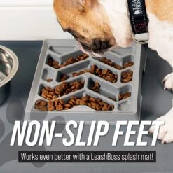 Leashboss Flat Face Slow Feeder Dog Bowl, Small/Medium 18 Leashboss Flat Face Slow Feeder Dog Bowl, Small/Medium -Blue Buffalos Shop 695078 PT7. AC SS1800 V1701379390