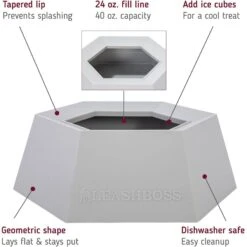 Leashboss Splashless Travel Dog Water Bowl, Gray, 40-oz Cup 11 Leashboss Splashless Travel Dog Water Bowl, Gray, 40-oz Cup -Blue Buffalos Shop 695166 PT1. AC SS1800 V1669906498