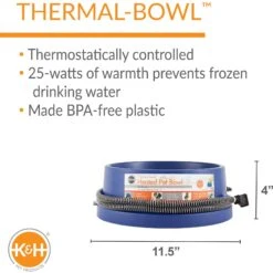 K&H Pet Products Thermal-Bowl Outdoor Heated Cat & Dog Water Bowl 12 K&H Pet Products Thermal-Bowl Outdoor Heated Cat & Dog Water Bowl -Blue Buffalos Shop 69530 PT1. AC SS1800 V1695231284