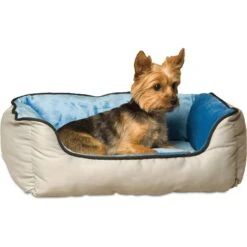 K&H Pet Products Self-Warming Two Tone Lounge Sleeper Bolster Cat & Dog Bed -Blue Buffalos Shop 69562 PT6. AC SS1800 V1607148124