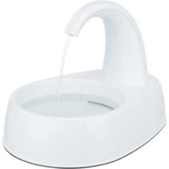 TRIXIE Curved Stream Cat & Dog Water Fountain, White, 84.5-oz -Blue Buffalos Shop 701774 PT4. AC SS1800 V1688751631