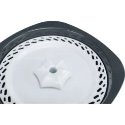 TRIXIE Flower Cat & Dog Water Fountain, White/Gray, 68-oz -Blue Buffalos Shop 701790 PT3. AC SS1800 V1668456950